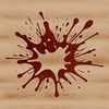 Vibrant Droplet Design A colorful splat shape made up of multiple rounded droplets, perfect for clip art designs.