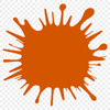 Beautiful Mess Design Element A rounded shape with irregular edges, resembling splattered slime or goo.
