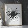 Abstract Splatter Design An abstract design element featuring a splat motif suitable for digital art projects.
