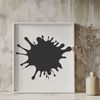 Vibrant Vector Splash Design A digital illustration of a splat shape in various colors, suitable for vector art and cutting machine designs.