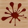 Stylized Splat Shape Vector Illustration A stylized illustration of a splat shape, suitable for vector design and cutting machines like Cricut.