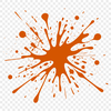 Round and Bright Shapes Collection A stylized splat shape made up of rounded blobs of color, suitable for use as clip art or vector design.