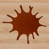 A colorful splat shape designed as vector art for graphic design.