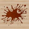 Stylized Splash Illustration SVG A stylized splat shape with a rounded edge and irregular outline.