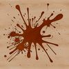 Messy Outline Clip Art Illustration A stylized illustration of a splat shape with a messy outline, ideal for use in vector design and digital art.