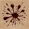 A colorful splat shape with rounded edges, suitable for various digital applications.