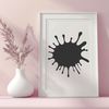 Slime Droplet Illustration A colorful splat shape made up of slimy droplets, ideal for digital crafting and design.