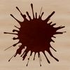 Organic Splat Shape Illustration A stylized illustration of a splat shape with a messy, organic design.