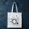 SVG Design: Playful Splatter Pattern A stylized illustration of a colorful splat shape in various formats.