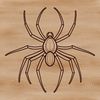 Witch's Webbed Spell A spooky Halloween design featuring a witch surrounded by spiders.