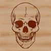 Skull Icon Design An intricately designed SVG skull icon available for use in various formats such as PDF, DXF, and clip art.