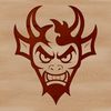 An SVG vector art design featuring a depiction of Satan, suitable for various creative projects.