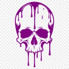 Gothic Skull Graphic with Intricate Details A Gothic-style skull graphic with intricate details and sharp edges, suitable for cutting machines or laser cutters.