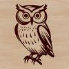 Spooky Halloween Companion A vector illustration of a witch's owl companion on a spooky Halloween night.