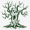 Unique Spooky Tree SVG - For Craft Project