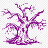 Free Unique Spooky Tree Vector Illustration