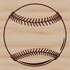 Baseball Illustration in High Definition A detailed illustration of a baseball with stitching and texture, suitable for digital design and cutting applications.
