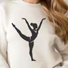 Beautiful Gymnast Vector Illustration A vector illustration of a gymnast in motion, suitable for digital art and crafts.