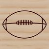 A high-resolution vector illustration of a standard American Football.