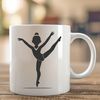 Free Clip Art for Sports Enthusiasts Gymnast in action, free vector art for sport and fitness enthusiasts.
