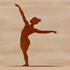 Motion Illustration of a Gymnast A vector illustration of a gymnast in motion, created with precise lines and shapes.