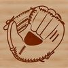 Free Vector Baseball Graphics A 2D illustration of a baseball with stitching details.