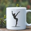 Female Gymnast in Motion SVG Illustration A vector illustration of a female gymnast in motion, ideal for use in sports-themed designs.