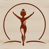 Flexible Athlete Silhouette A professional gymnast in mid-pose, showcasing flexibility and strength.