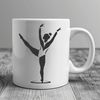 Female Athlete in Motion Illustration A vector graphic illustration of a female gymnast in motion.