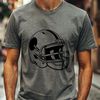 American Football Player Vector Graphic American football player wearing a helmet, designed as a vector graphic illustration.