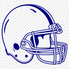 Sports Icon Vector Art Illustrated American football with a helmet, ideal for digital designs.