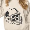 Football Clip Art Design for Cutting Machines A detailed illustration of an American football, suitable for vector design and cutting machine projects.