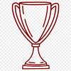 Trophy Drawing In SVG, PNG, PDF And DXF File Formats