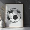 Beautiful Soccer Ball In SVG - Free Download