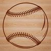 Sporty Ball Design SVG File A vector illustration of a baseball in motion, designed with precision for various uses.