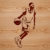 Isolated Basketball Illustration An isolated illustration of a basketball on a white background.