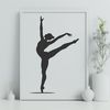 Gymnastics Vector Art Design A vector illustration of a young female gymnast in motion, performing a routine on the balance beam.