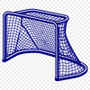 Vector Sports Icon - Ice Hockey Illustrated hockey goal on a white background