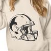 American Football Vector An American football with a white laces and brown leather texture, shown in a simple vector design.