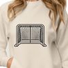 Hockey goal with net and frame, a vector illustration designed for cutting machines and digital designs.
