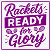 A collection of inspirational tennis quotes in a clean vector format.