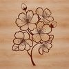 Sakura Floral Design Element A stylized vector illustration of a cherry blossom flower in bloom.