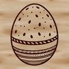 Vibrant Vector Easter Egg Graphics A colorful Easter egg design made using vector graphics.