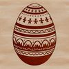 Decorative Egg Design Vector A colorful Easter egg illustration in vector format, suitable for various design applications.