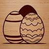 Stylized Easter Egg Icon Vector art design featuring a stylized Easter egg icon for crafting and design projects.