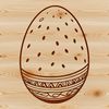 Beautiful Vector Easter Egg Illustration A digitally created illustration of a traditional Easter egg, designed as vector art for use in various design applications.