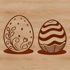 An intricately designed Easter egg graphic, suitable for vector-based applications.
