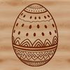 Free Vector Easter Egg Outline Easter egg design made from a vector outline in digital format
