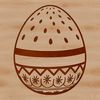 Simple Easter Egg SVG Graphic Vector illustration of a colorful Easter egg with a simple design.