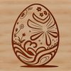 Vibrant Traditional Easter Design Vector illustration of a traditional Easter egg with intricate design.
